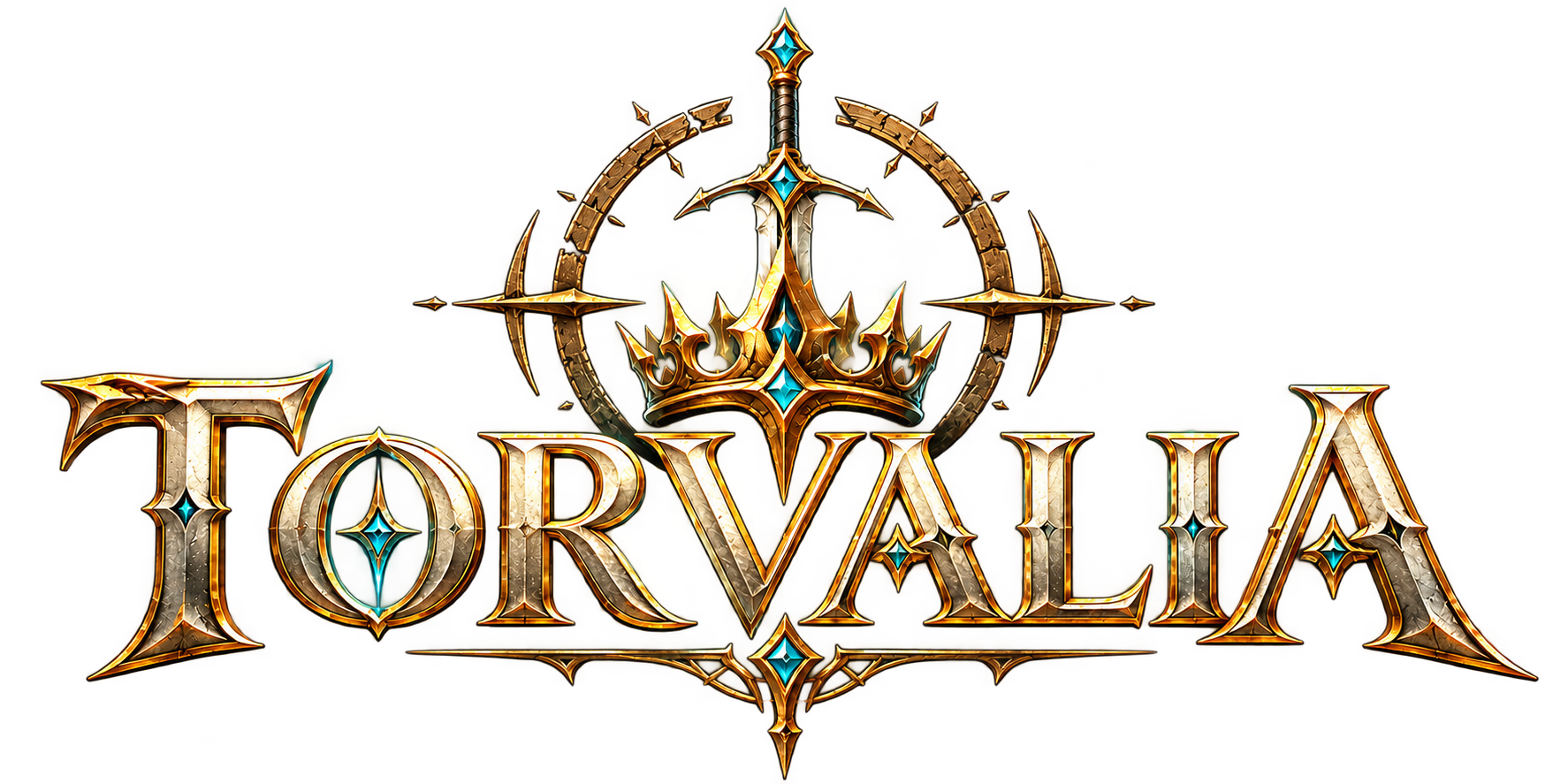 Torvalia — logo com espada e coroa